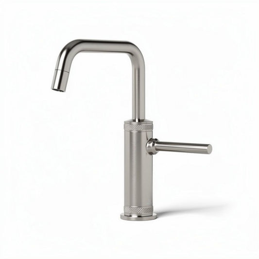 Rvs keukenkraan met gebogen tuit en draaibare hendel 25 x 10 x 35cm