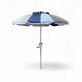 Parasol met ronde top in blauw en grijs 200 x 200 x 250cm voor buitengebruik