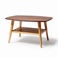 eiken salontafel met onderplank 120 x 60 x 45cm bruin naturel